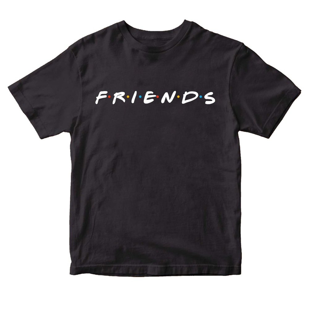 Classic Black 'Friends' Graphic Tee